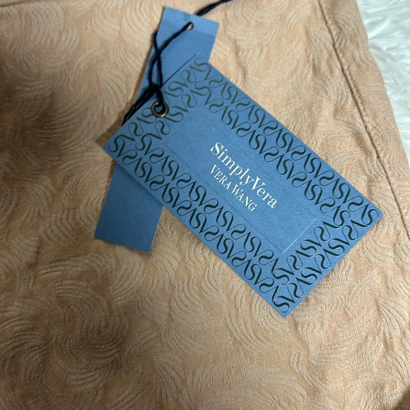 Simply Vera Vera Wang Pale Pink Straight Leg pants stretchy Size 10 NWT - Picture 3 of 8